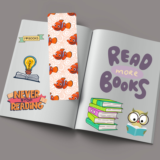 Kids Cute Orange Fish Bookmark