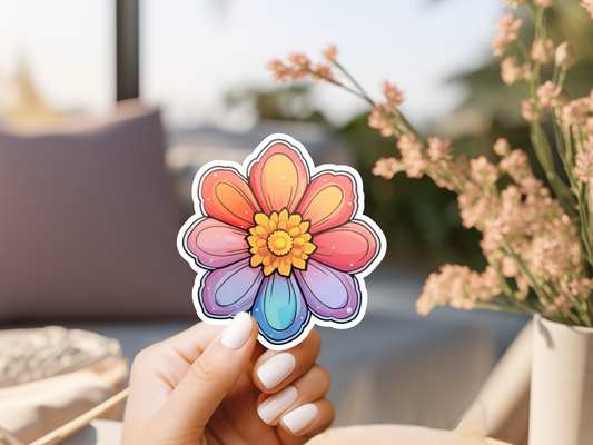 Watercolor Flower Sticker