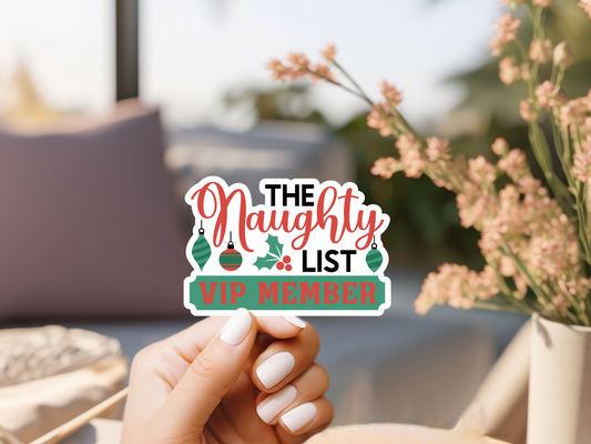 Naughty List VIP Member Sticker