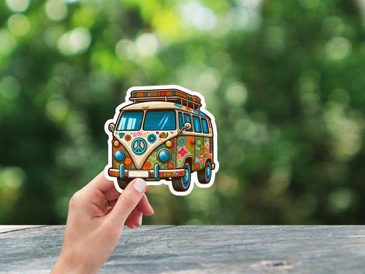 Hippie Van Sticker