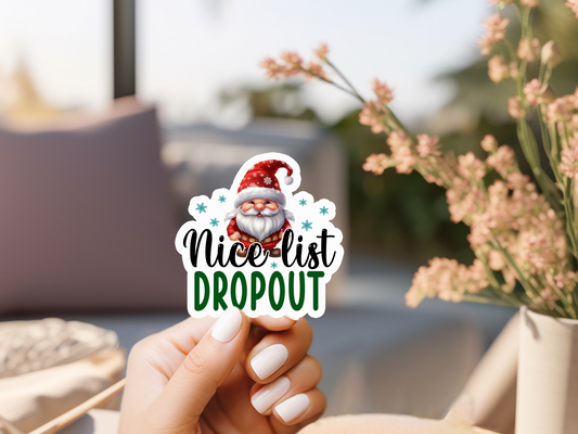 Nice List Dropout Sticker