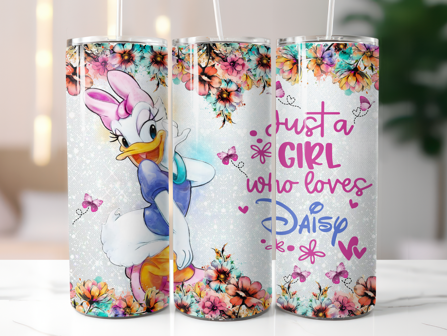 Just A Girl Who Loves Daisy 20oz Tumbler