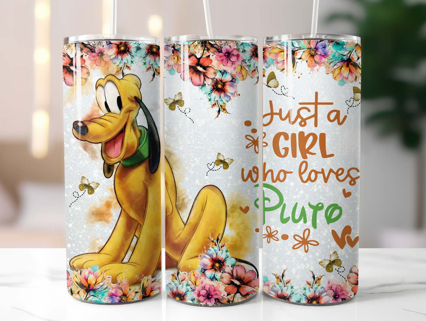 Just A Girl Who Loves Pluto 20oz Tumbler