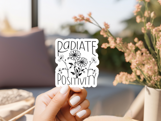 Radiate Positivity Sticker