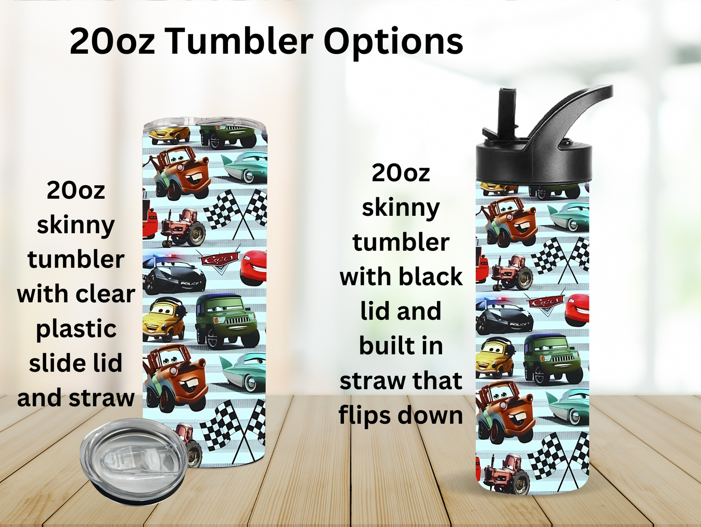 Cartoon Cars 20oz Tumbler