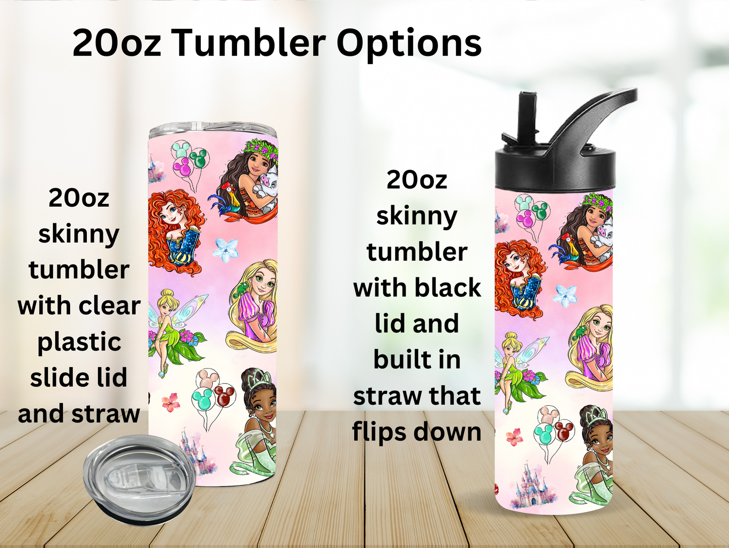 Cartoon Princess 20oz Tumbler