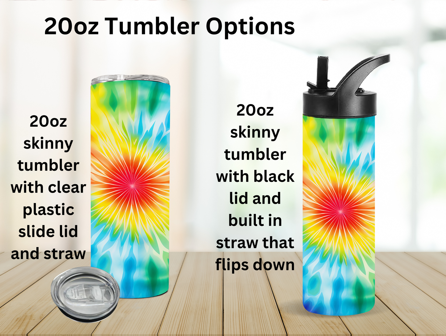 Bright Tie Dye 20oz Tumbler