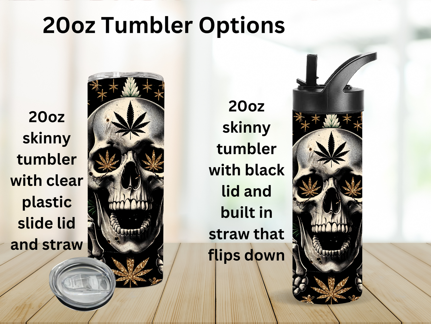 Weed_Skull 20oz Tumbler