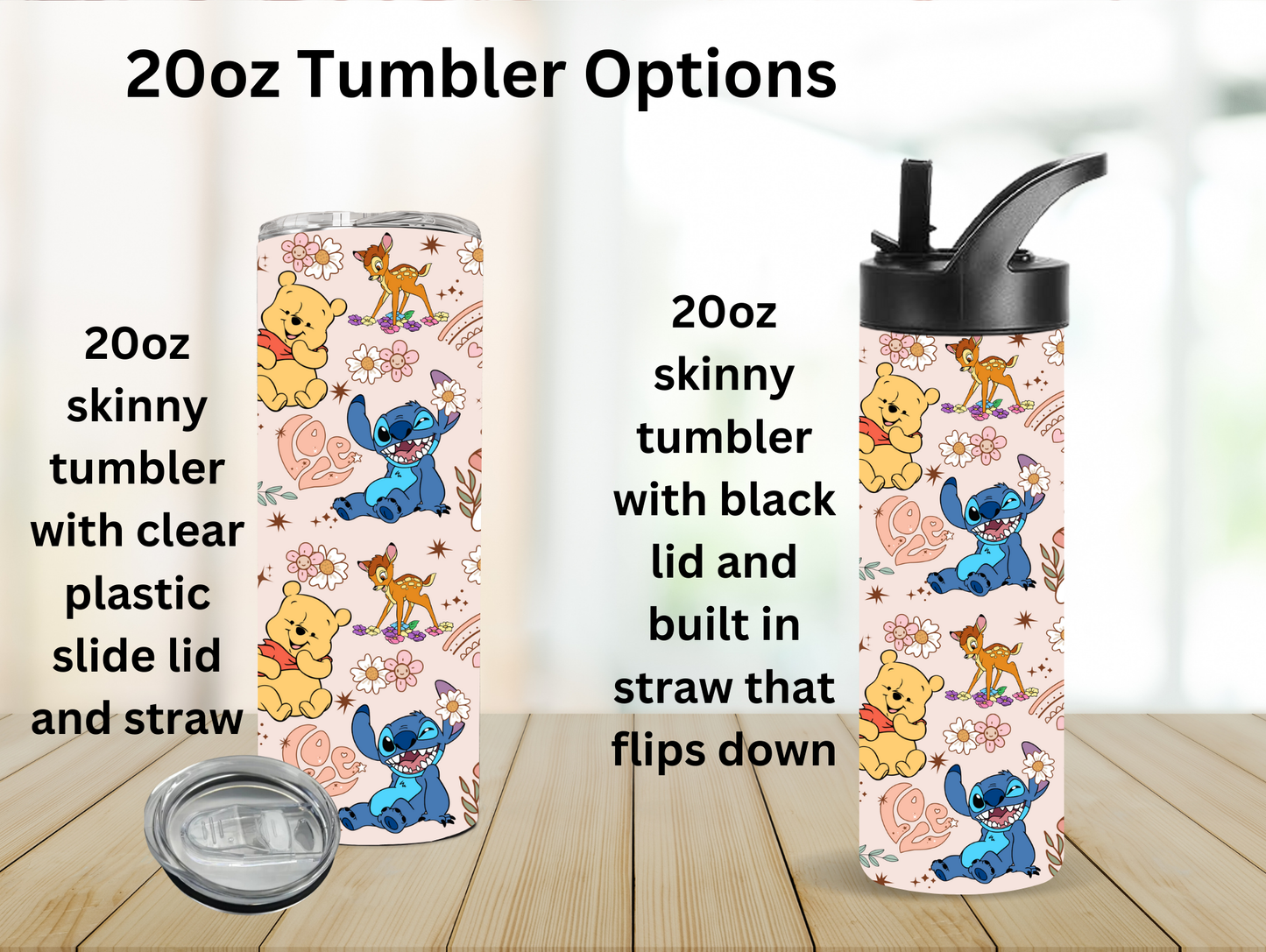 Boho Cartoon Friends 20oz Tumbler