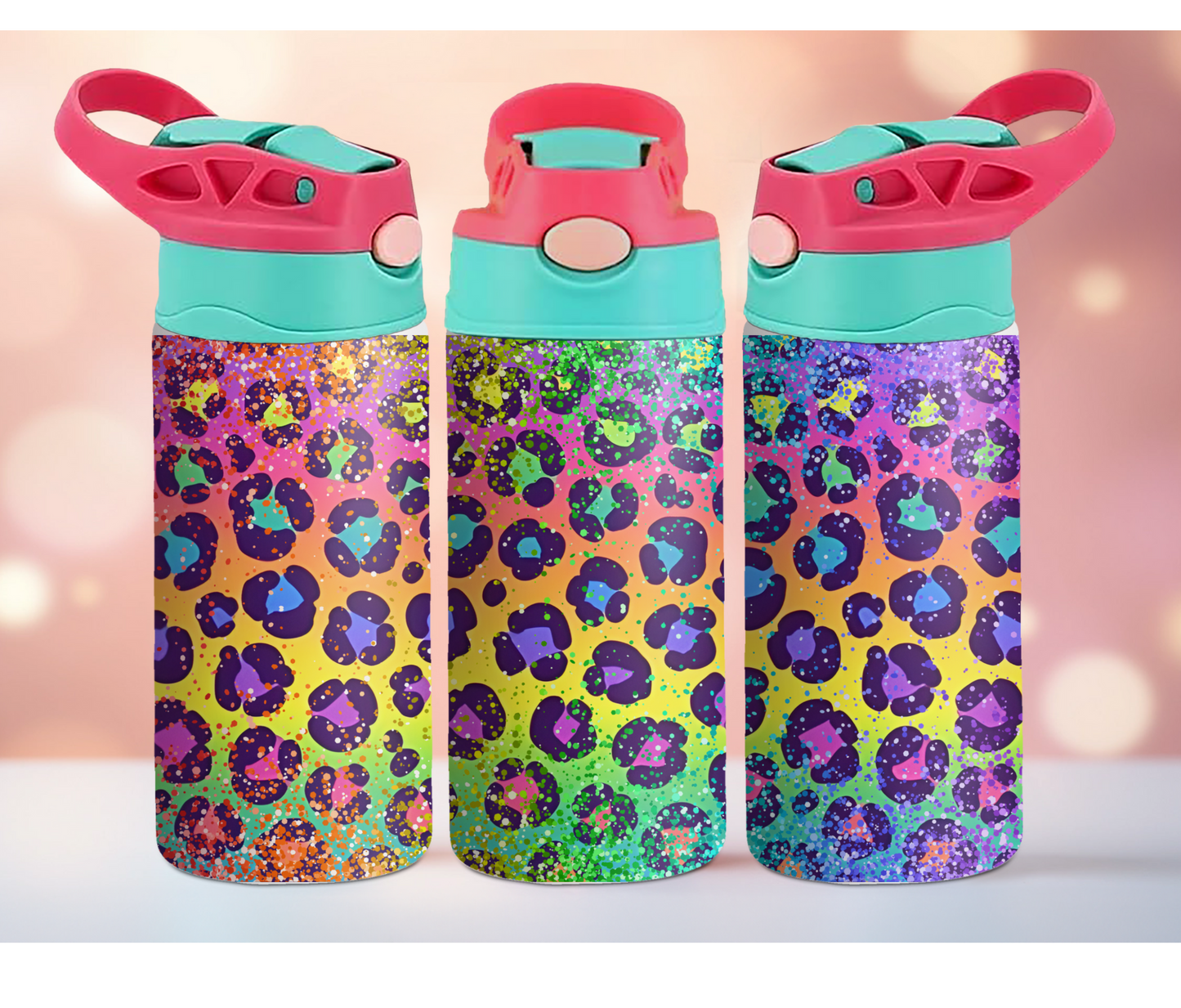 Rainbow Animal Print 12oz Tumbler