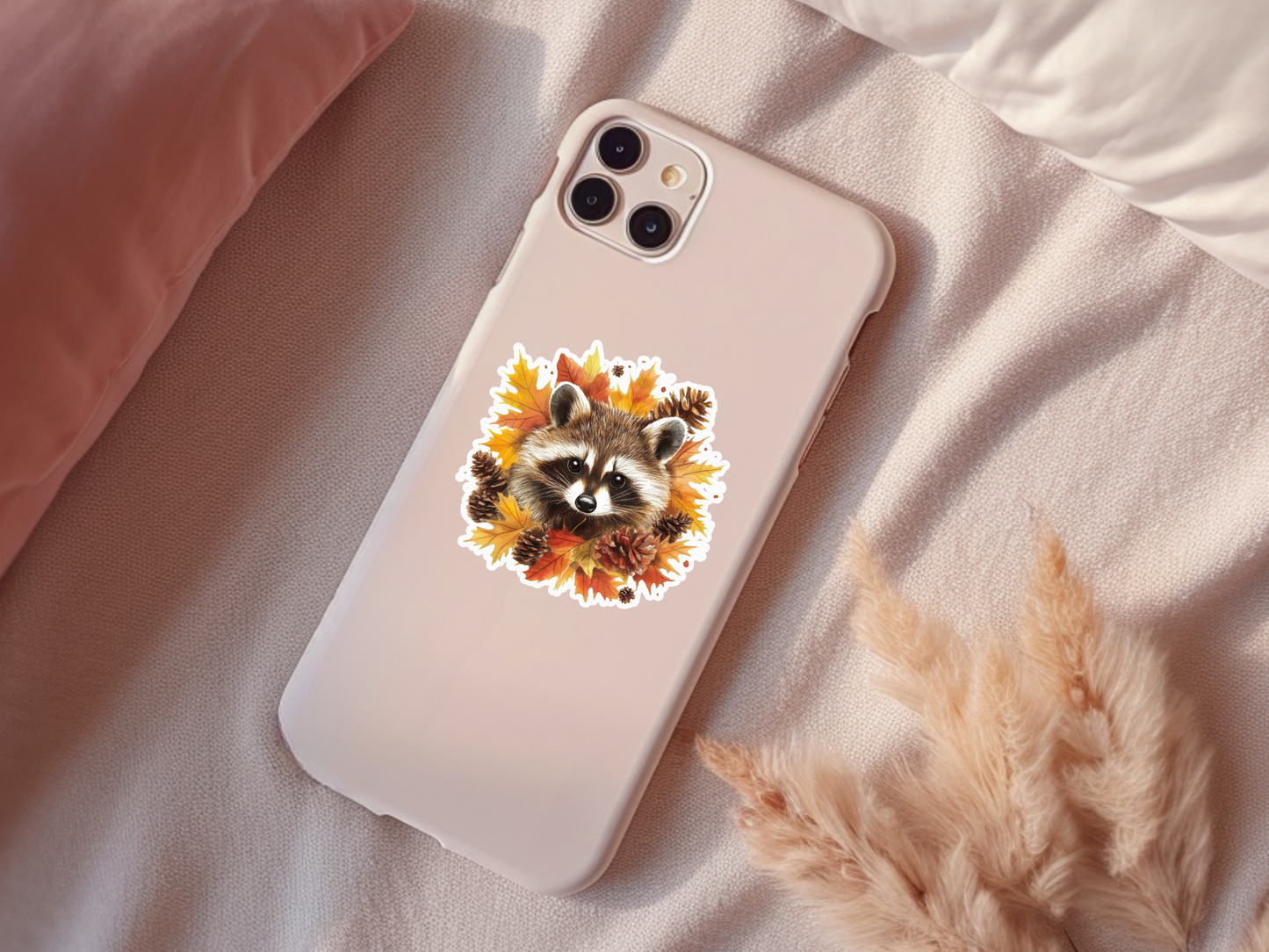 Fall Raccoon Sticker