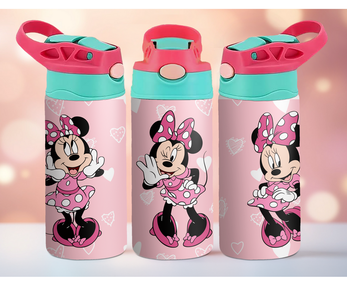 Cute Pink Cartoon 12oz Kids Tumbler