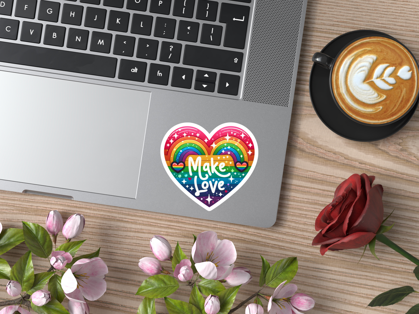 Rainbow Make Love Sticker