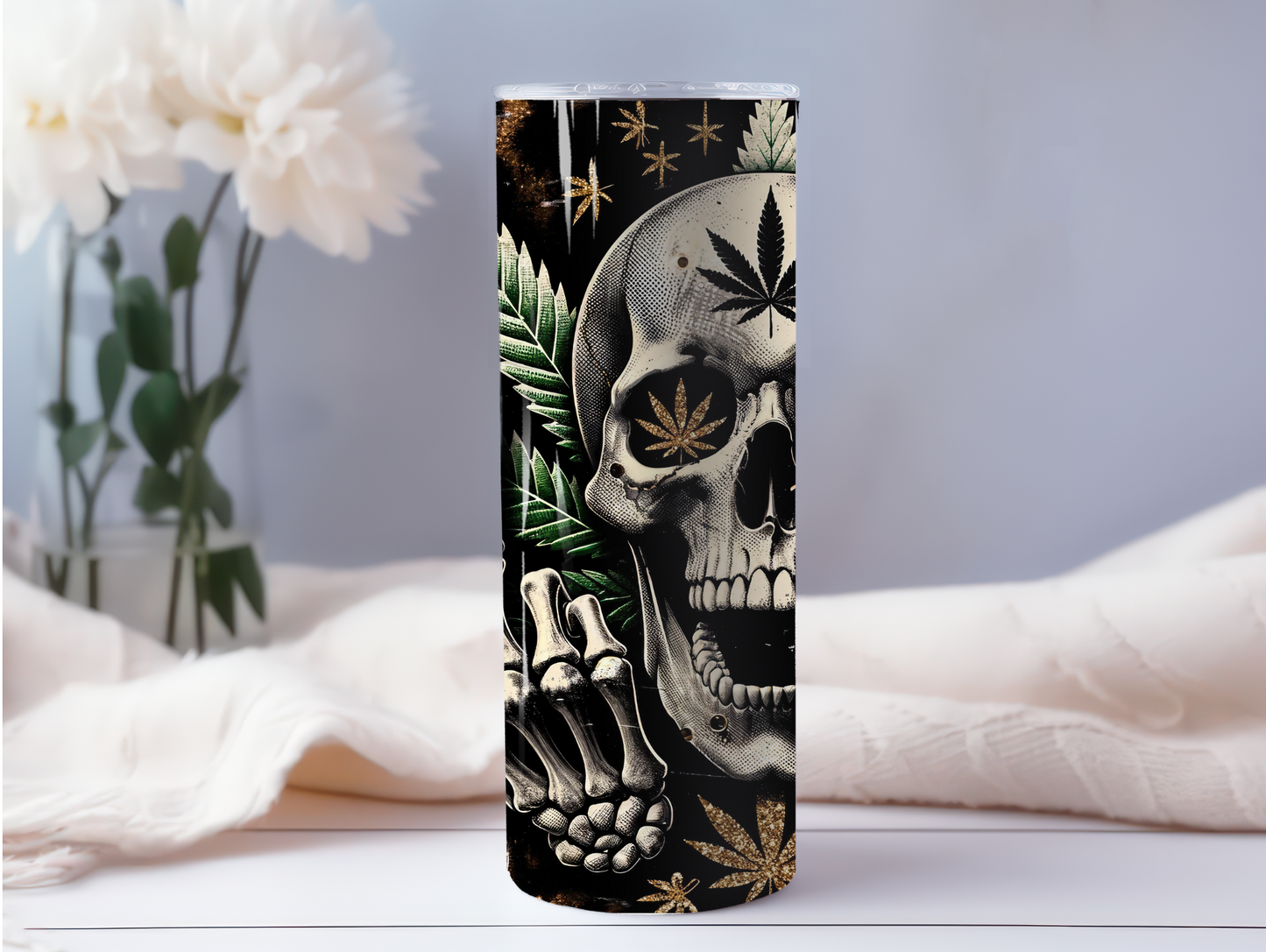 Weed_Skull 20oz Tumbler