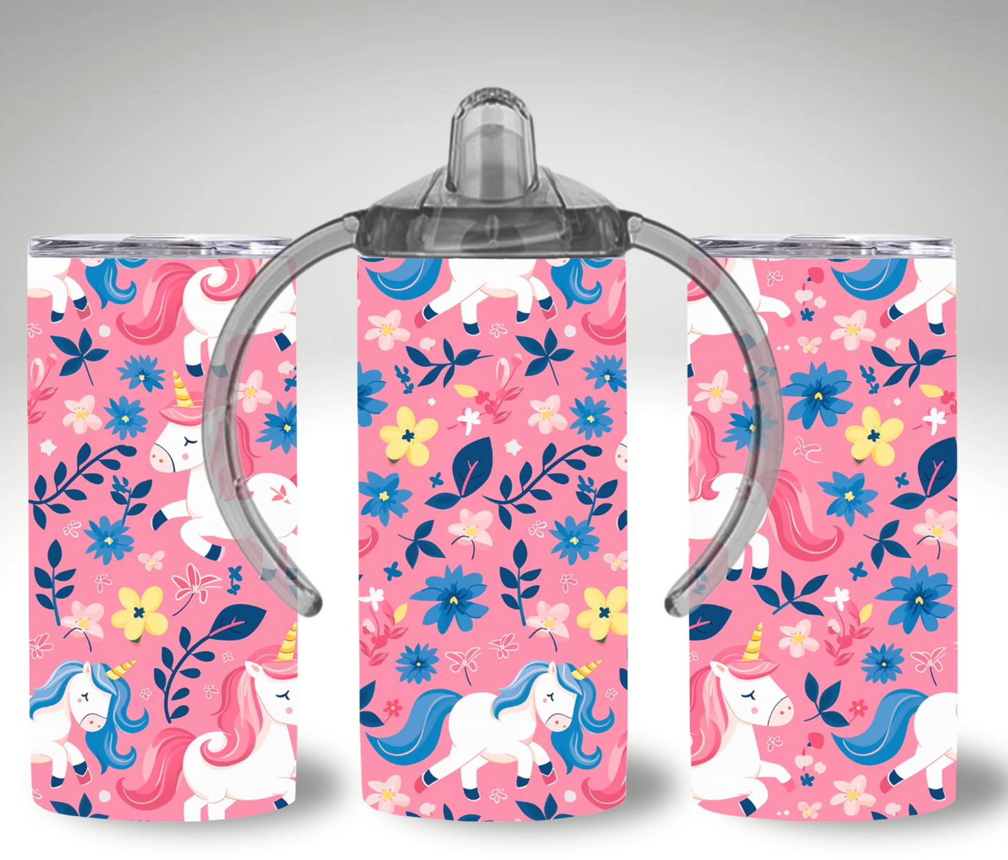 Pink Unicorn 12oz Sippy Tumbler