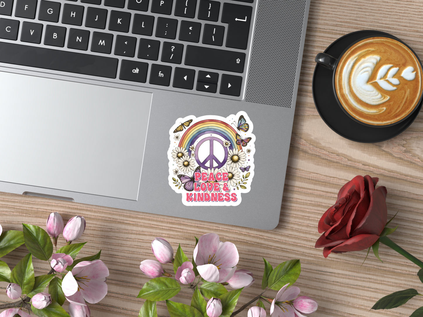 Peace Love & Kindness Sticker