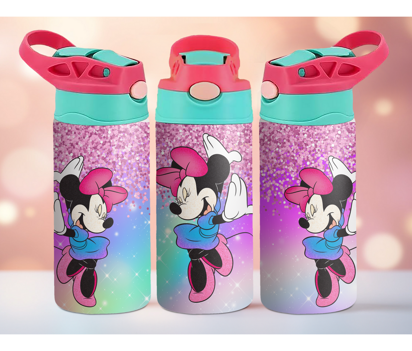 Ombre Dancing Cartoon 12oz Kids Tumbler