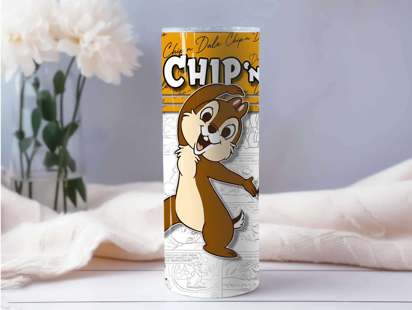 Cartoon Chipmunks 20oz Tumbler