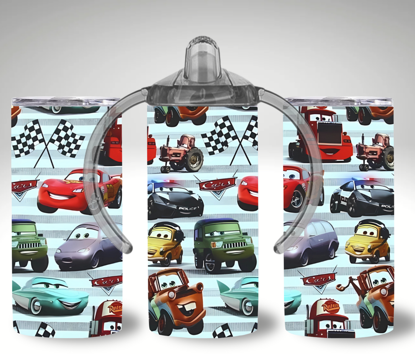 Bunch Of Cars 12oz Sippy Tumbler