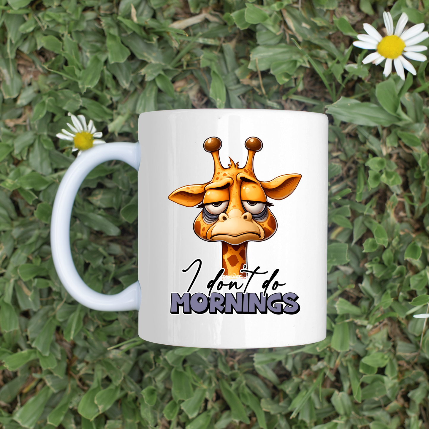 I don't do mornings Giraffe 11oz Mug