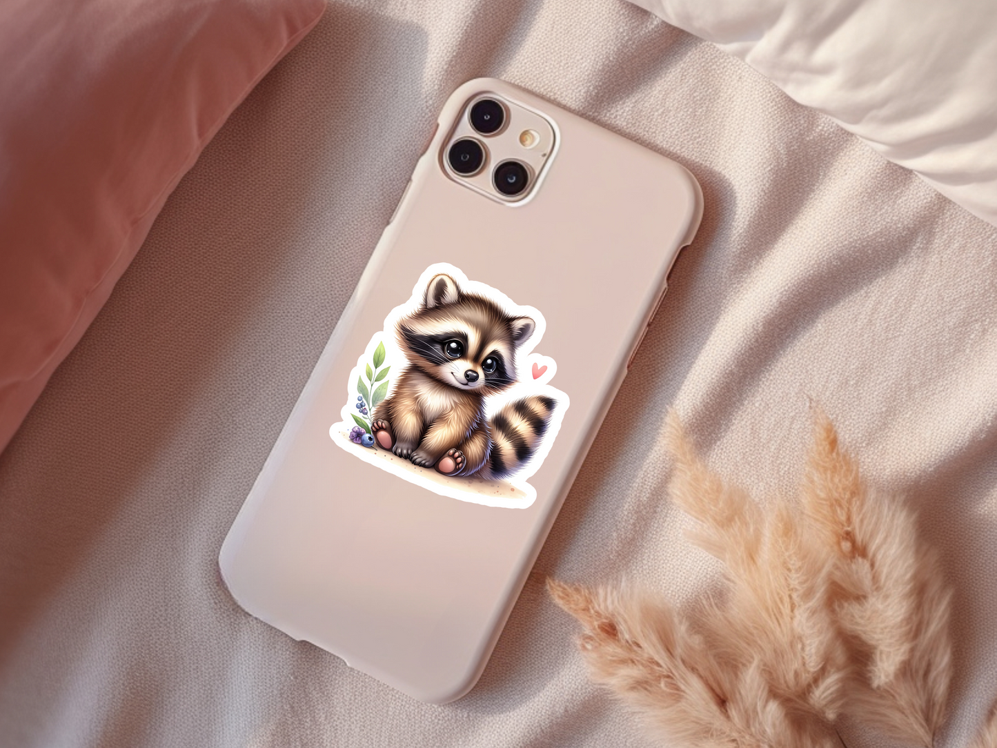 Cute Little Raccoon Sticker