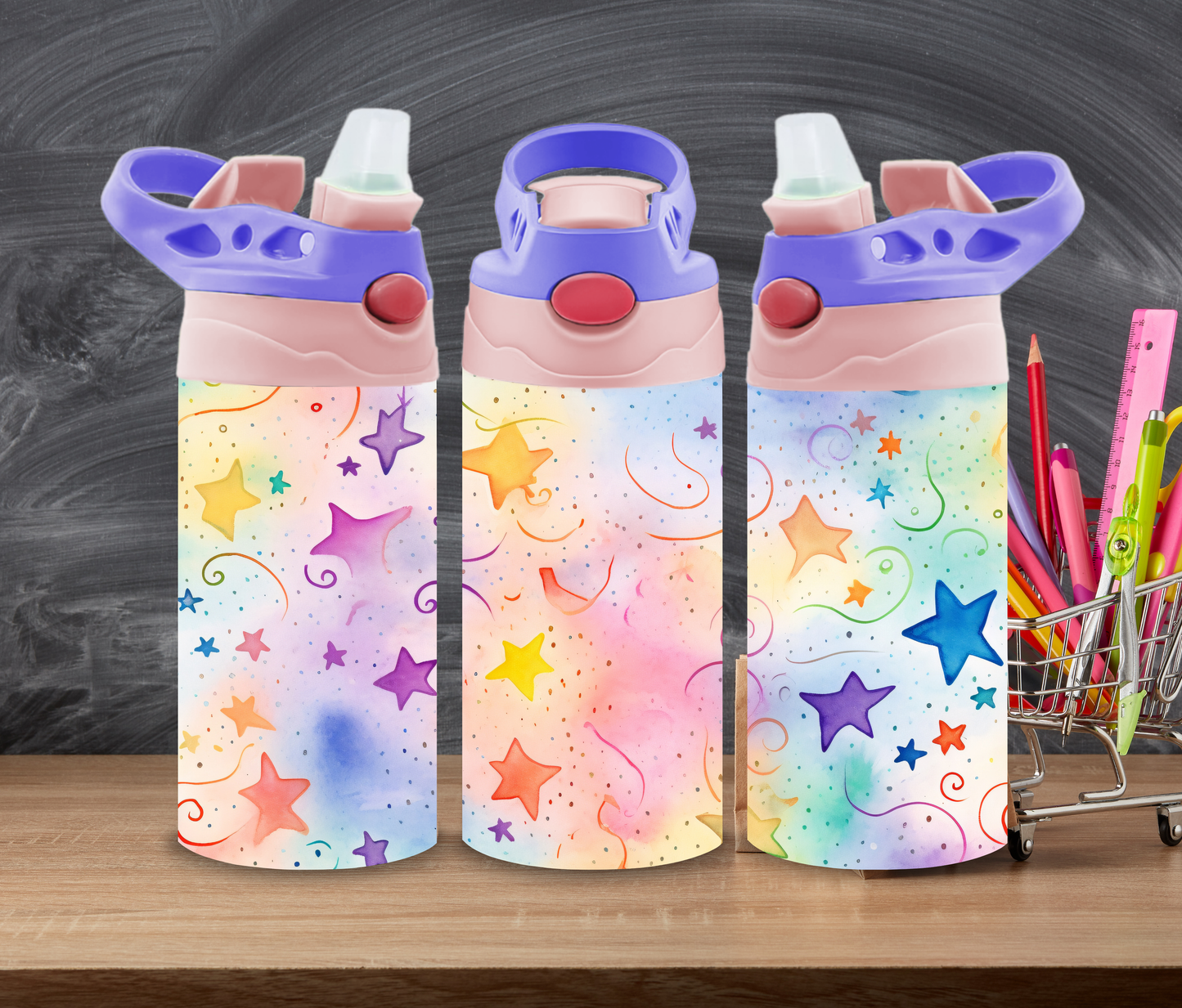 Kids Rainbow Stars 12oz Tumbler