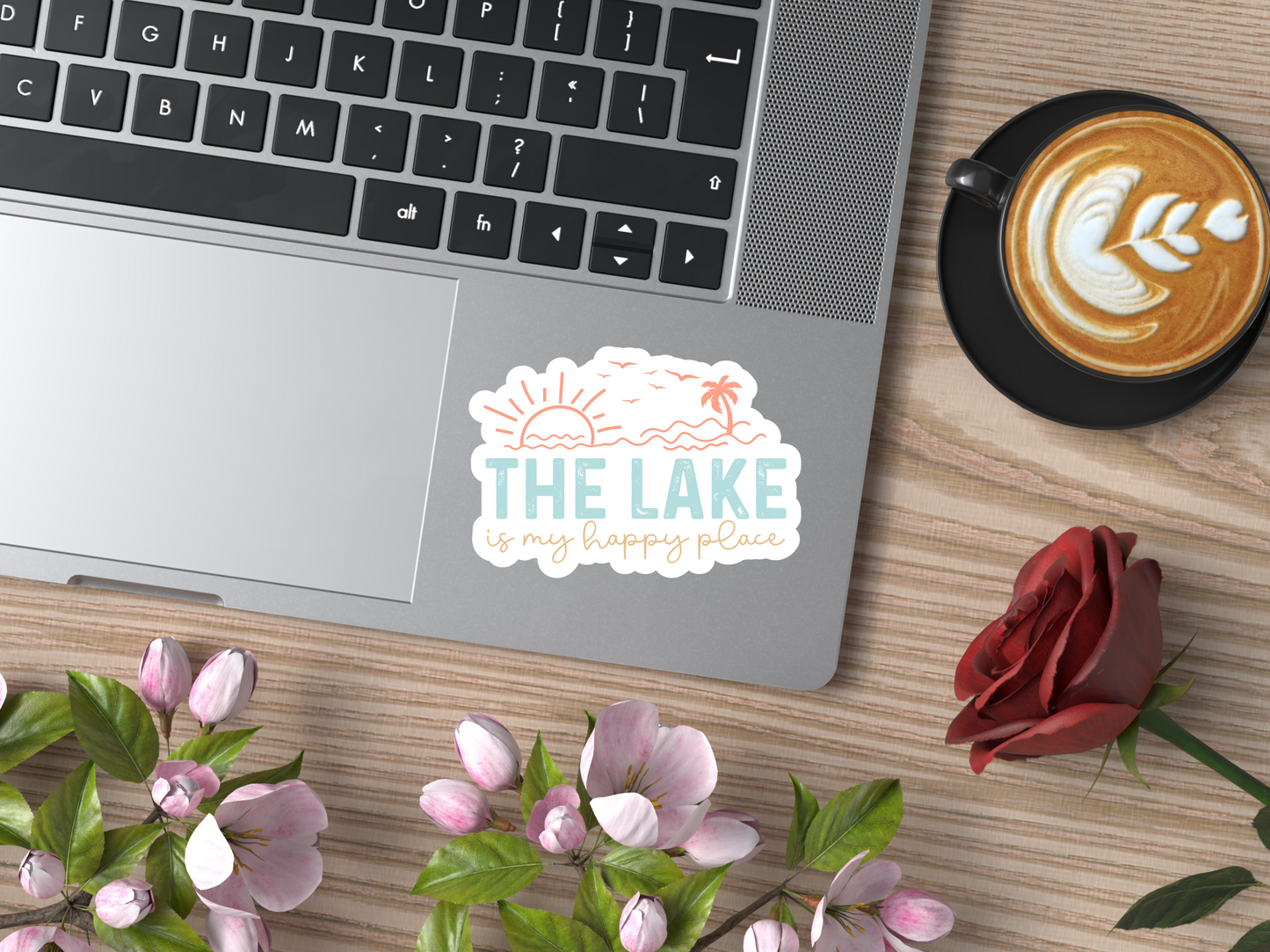 The Lake Is My Happy Place Sticker
