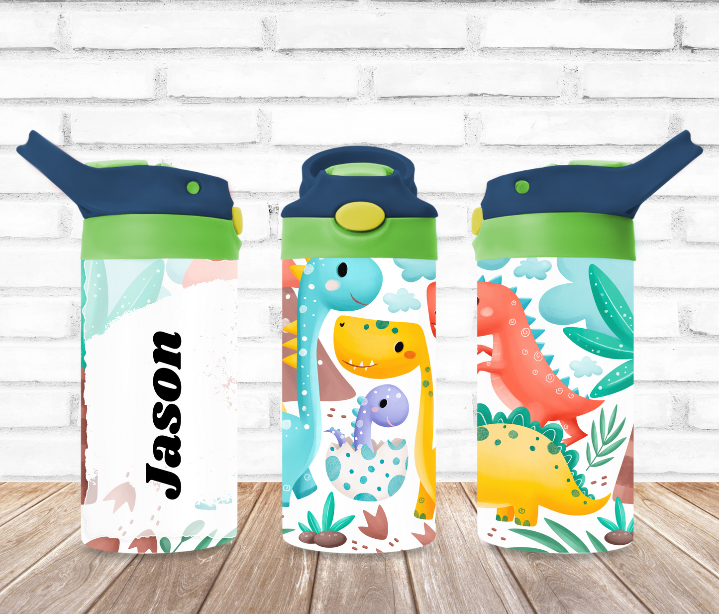 Kids Cute Dino's 12oz Tumbler