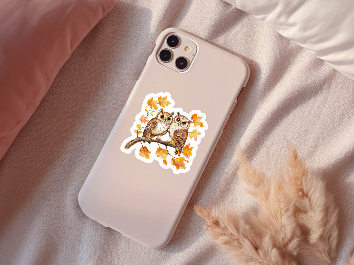 Fall Owls Sticker