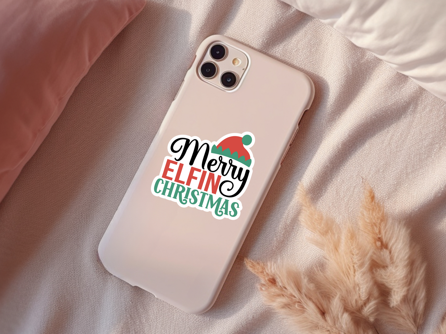 Merry Elfin Christmas Sticker