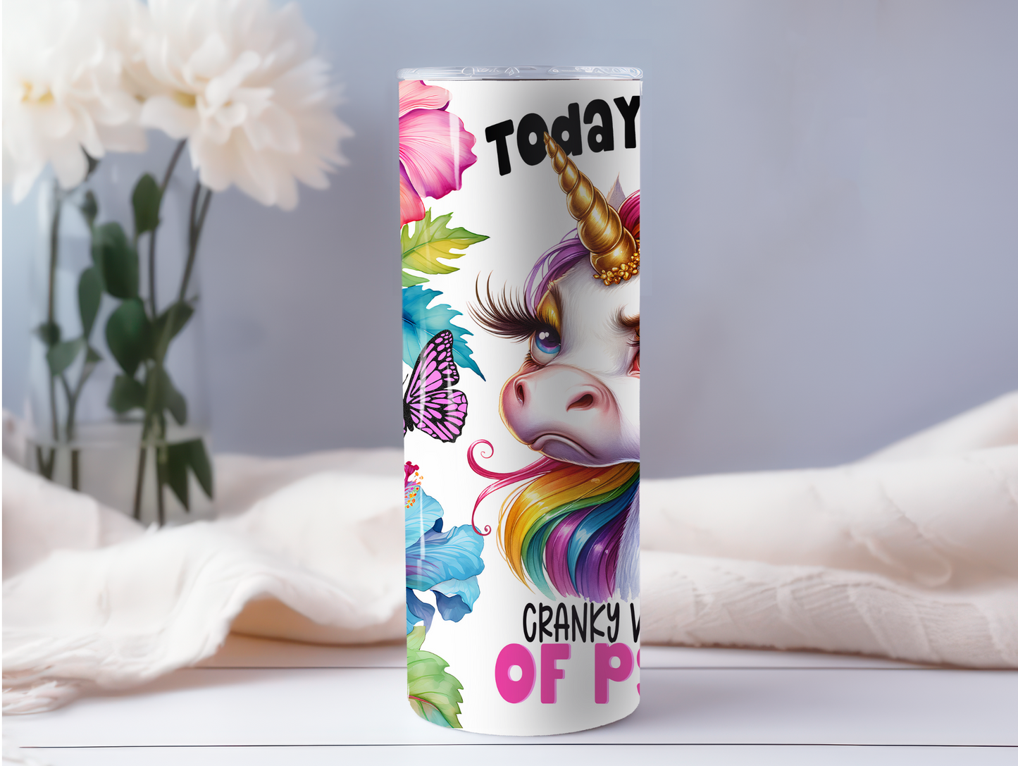 Today's Mood Unicorn 20oz Tumbler