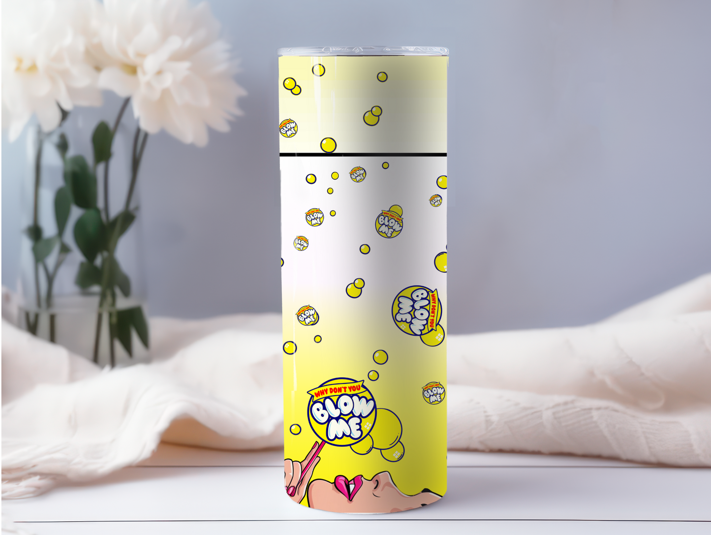 Yellow Blow Me 20oz Tumbler