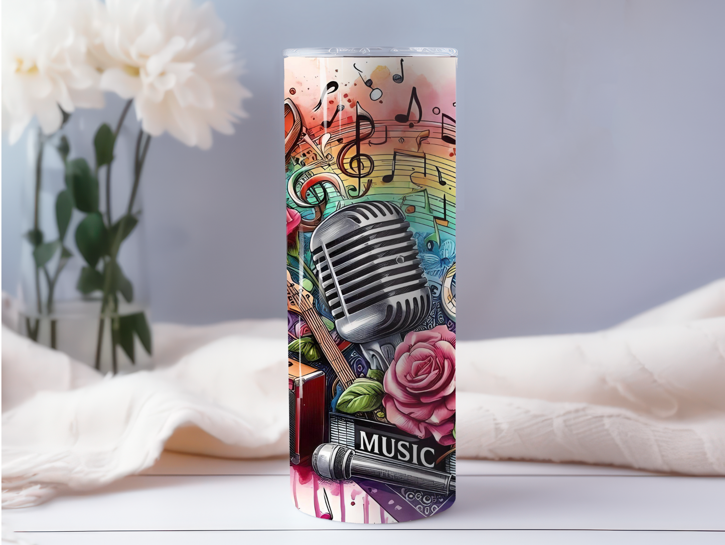 Watercolor Music 20oz Tumbler