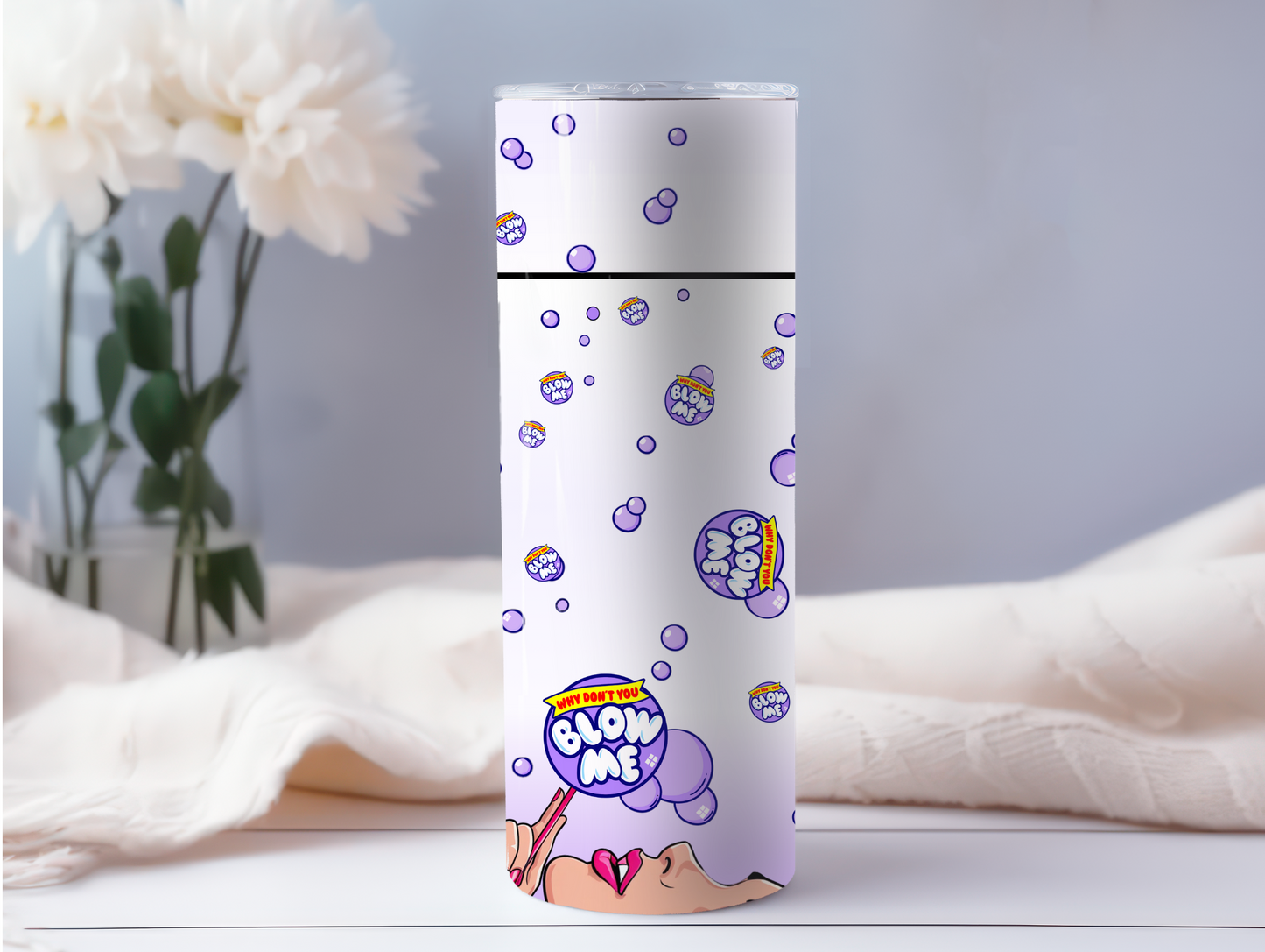 Purple Blow Me 20oz Tumbler