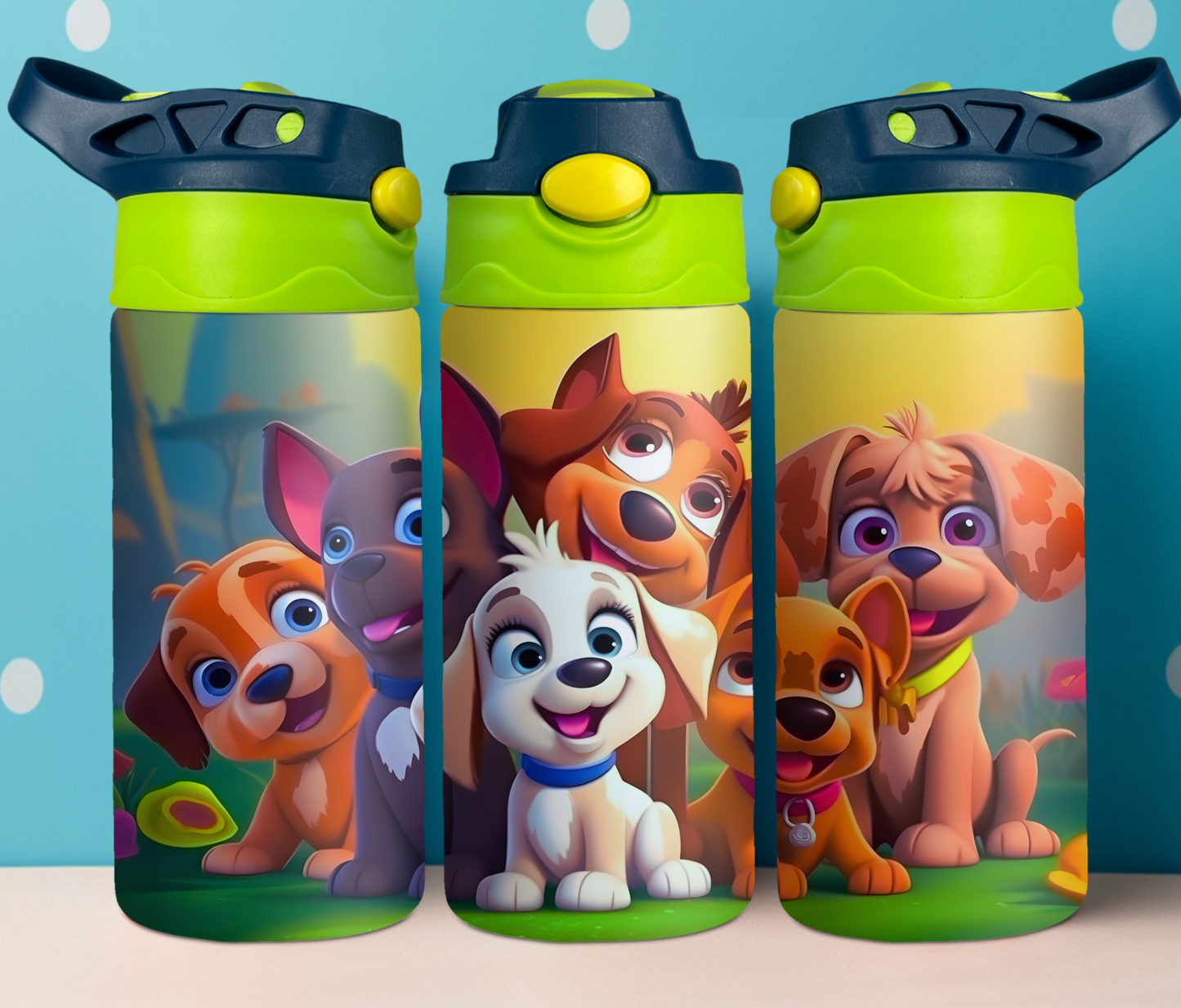 Cute Dogs 12oz Kids Tumbler