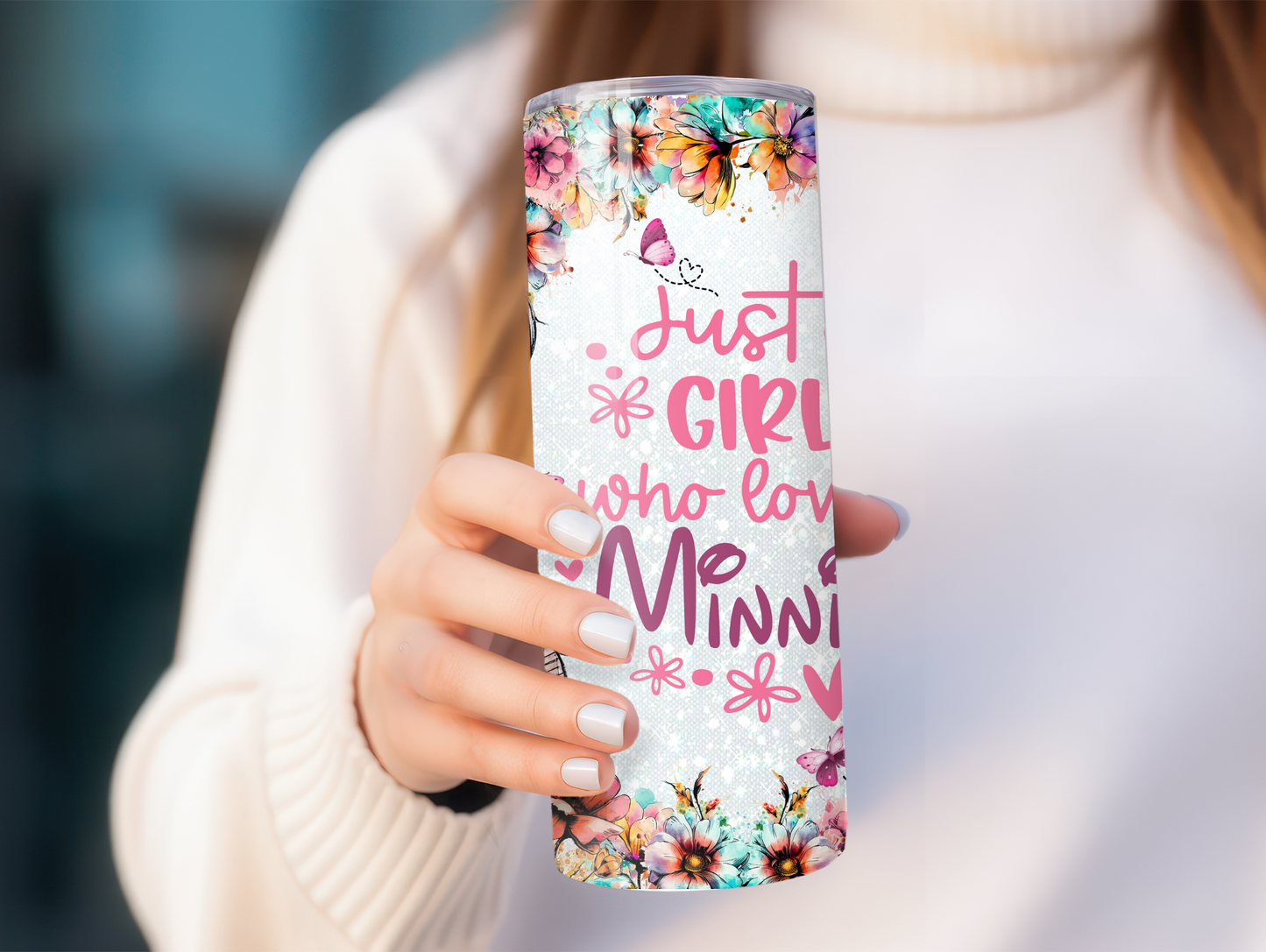 Just A Girl Who Loves Minnie 20oz Tumbler