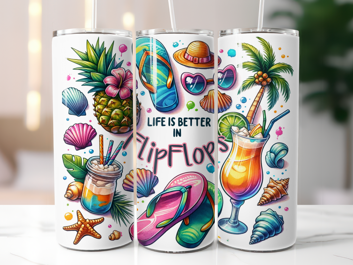 Life Is Better In Flip Flops 20oz Tumbler