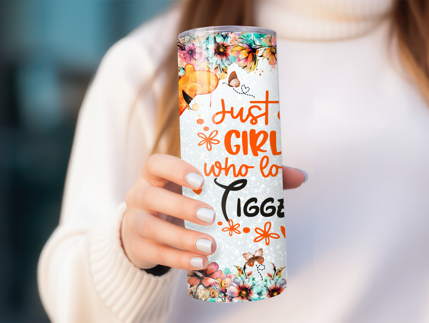 Just A Girl Who Loves Tigger 20oz Tumbler