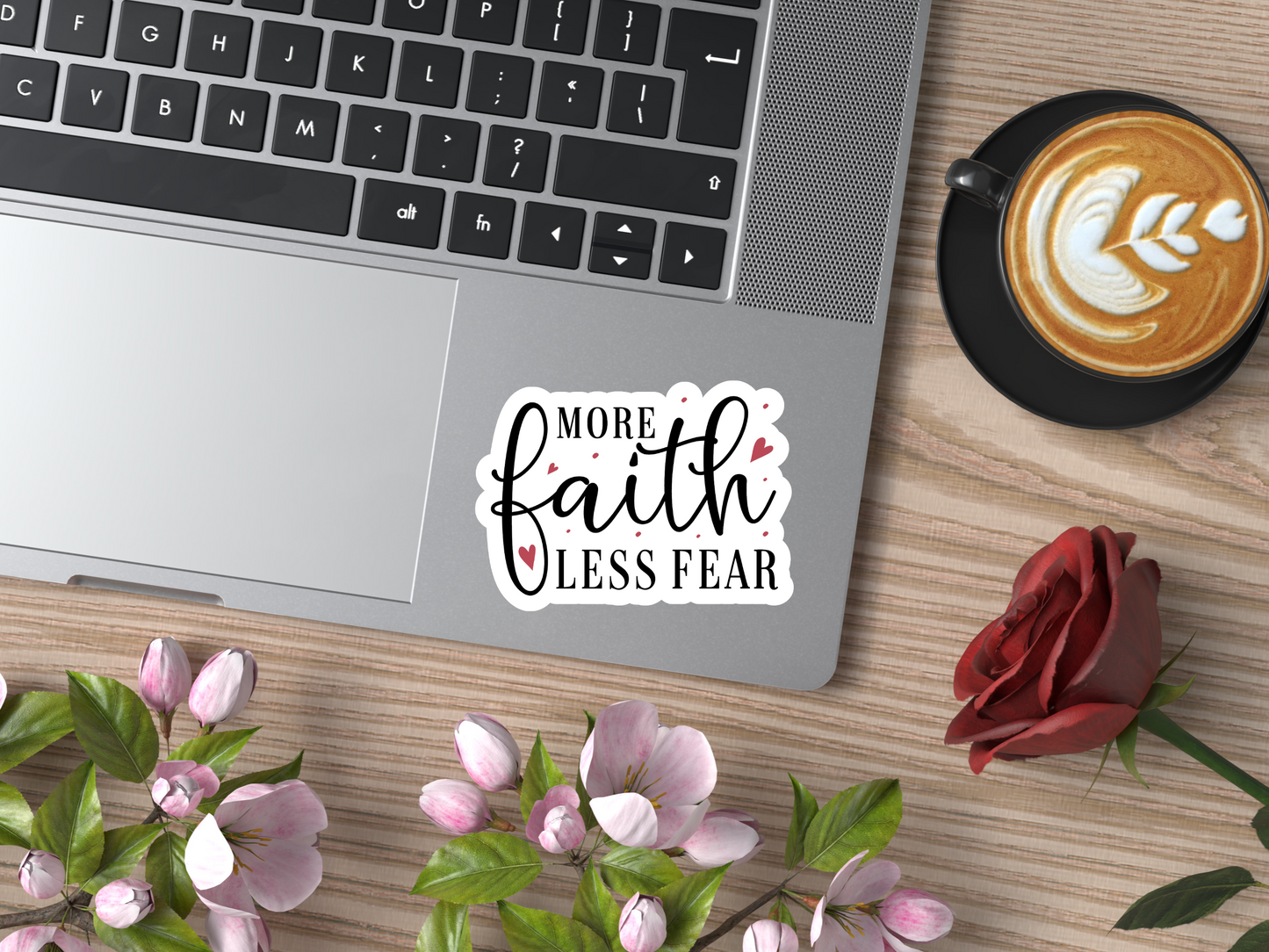 More Faith Less Fear Sticker