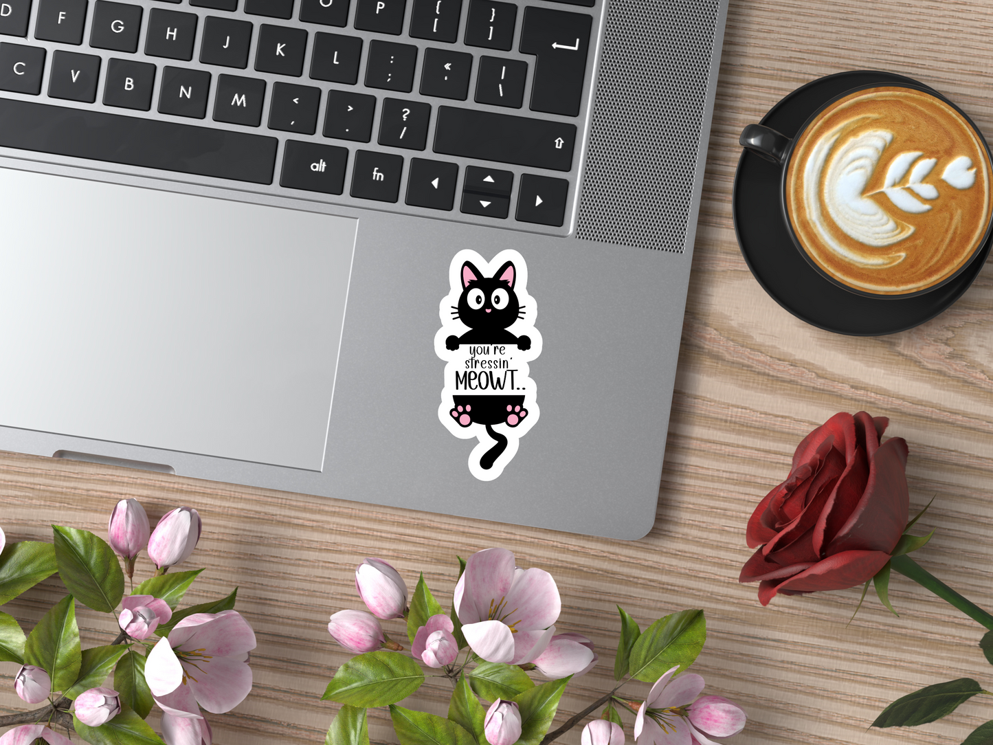 Your Stressin Meowt Cat Sticker