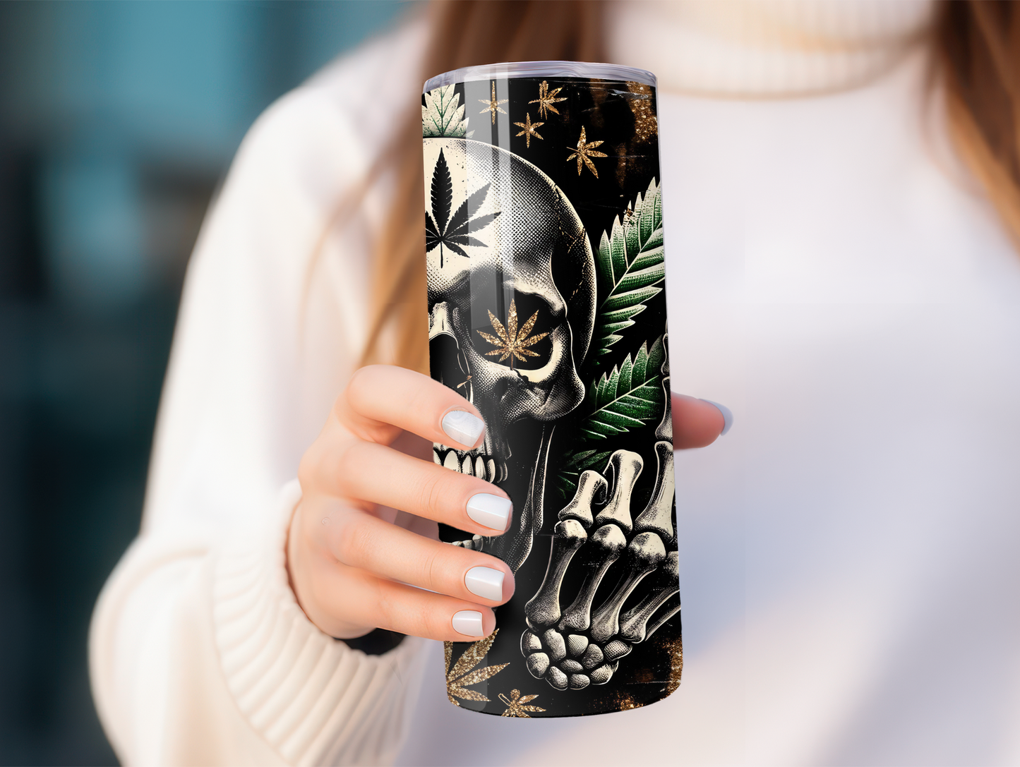 Weed_Skull 20oz Tumbler