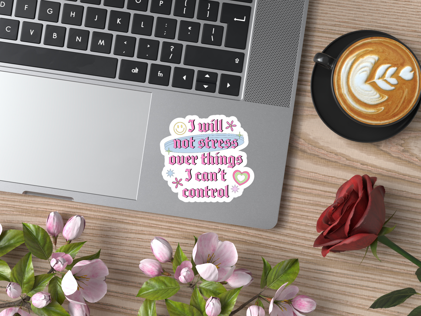 I Will Not Stress Over Things I Can't Control Sticker