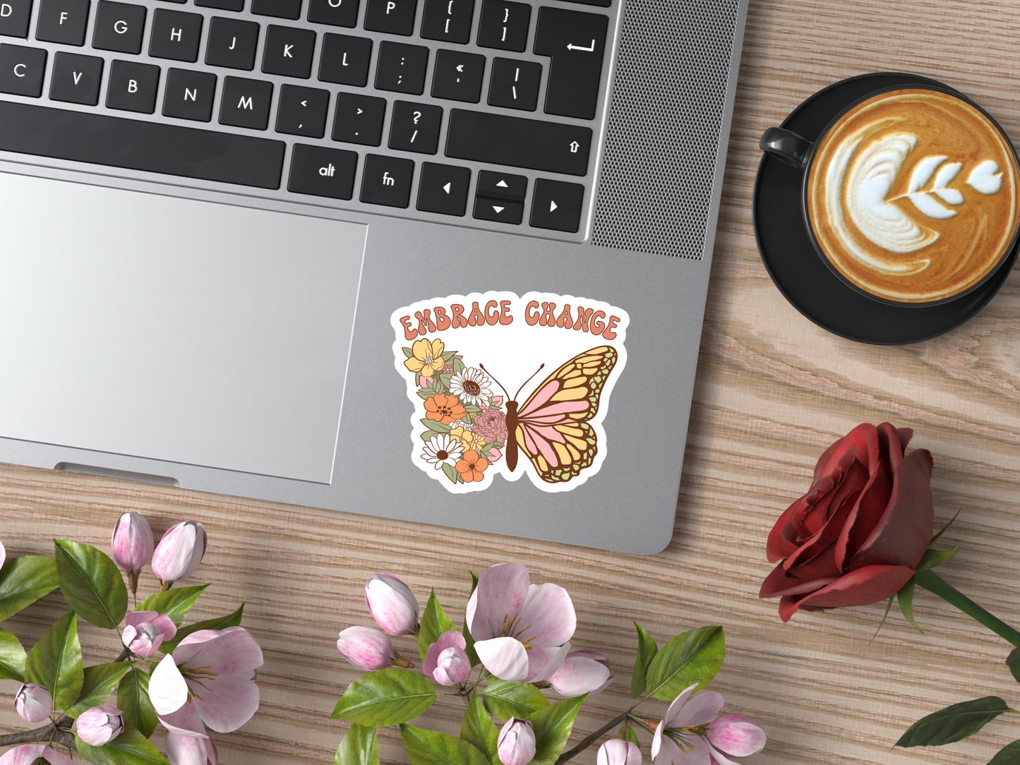 Embrace Change Butterfly Sticker