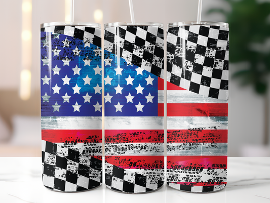 Patriotic Racing 20oz Tumbler