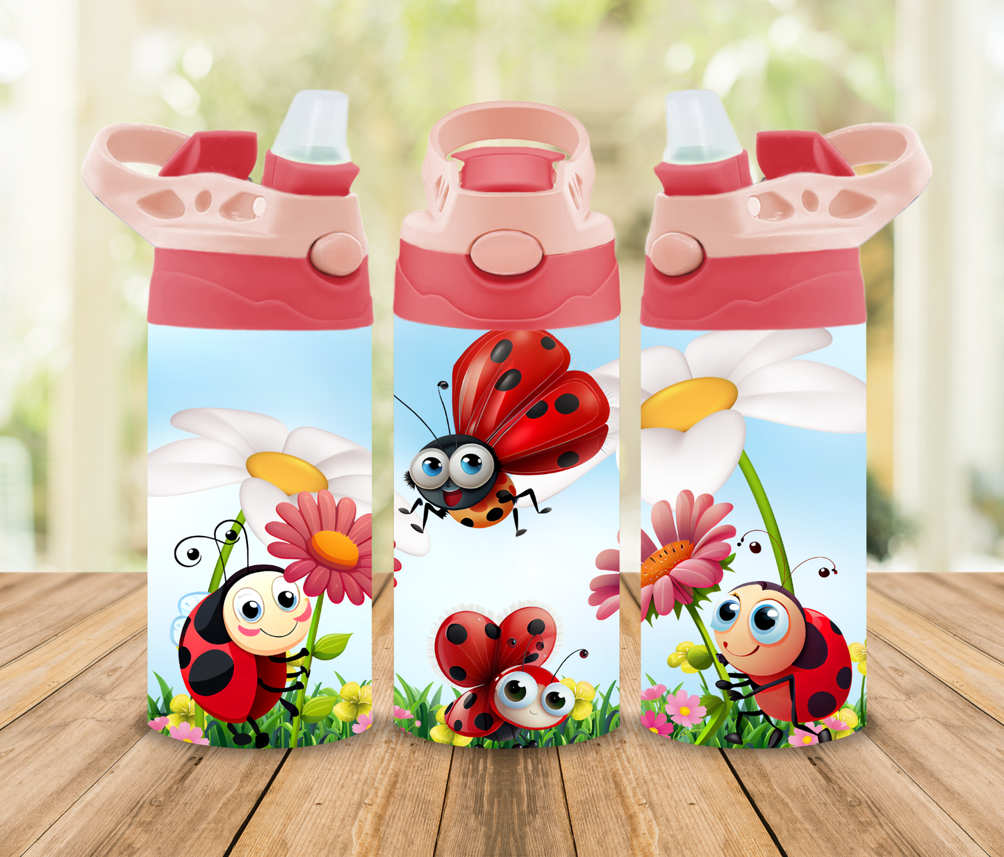 Cute Ladybug Kids 12oz Tumbler