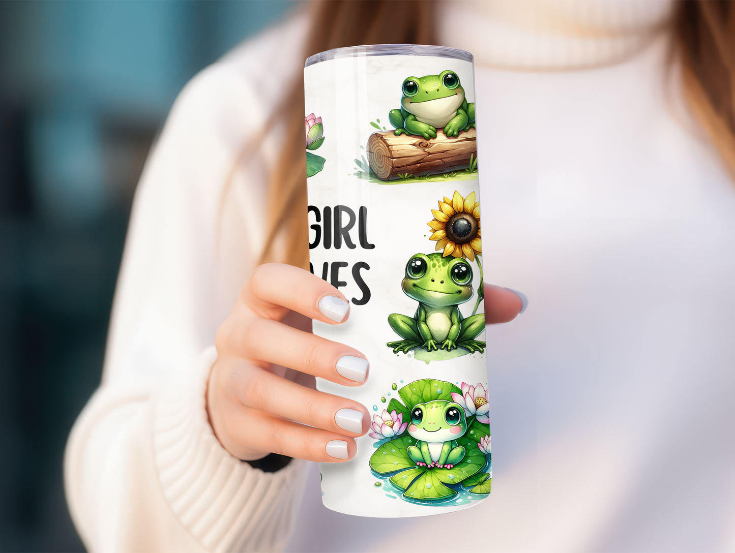 Just A Girl Who Loves Frogs 20oz Tumbler