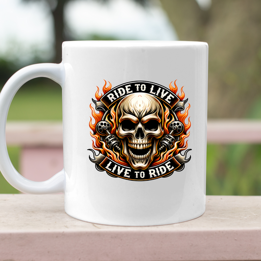 Ride To Live, Live To Ride 11oz Mug