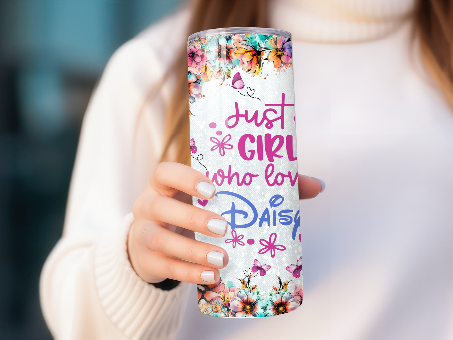 Just A Girl Who Loves Daisy 20oz Tumbler