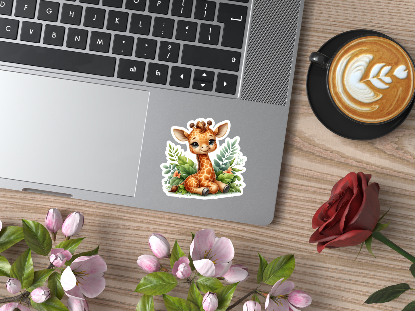 Cute Giraffe In Jungle Sticker