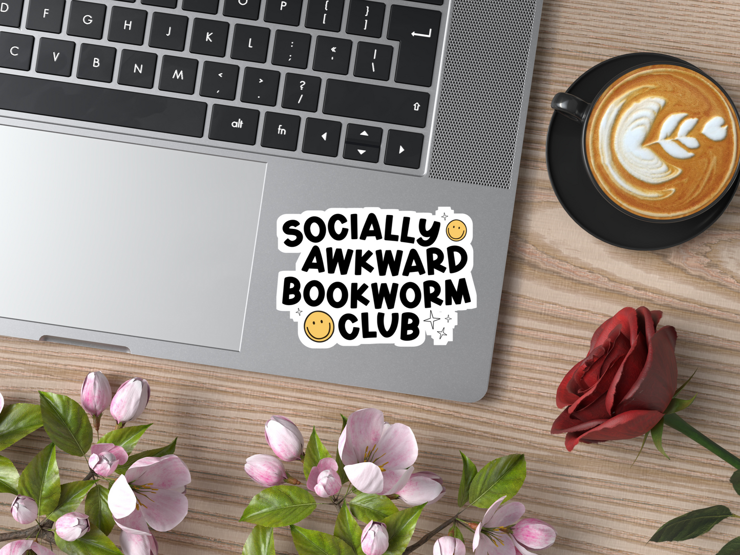 Socially Awkward Bookworm Club Sticker